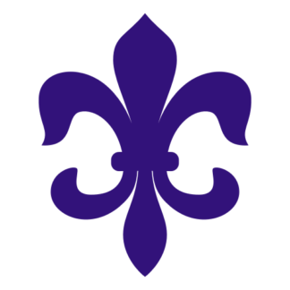 Fleur-de-lis Decal (Purple)